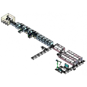 Automatic production line for string type energy storage inverters