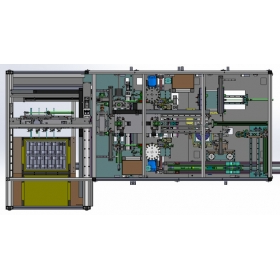 Motor rotor assembly line