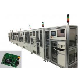 Communication module packaging line